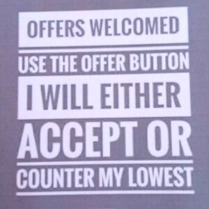 Offers Welcome !!
